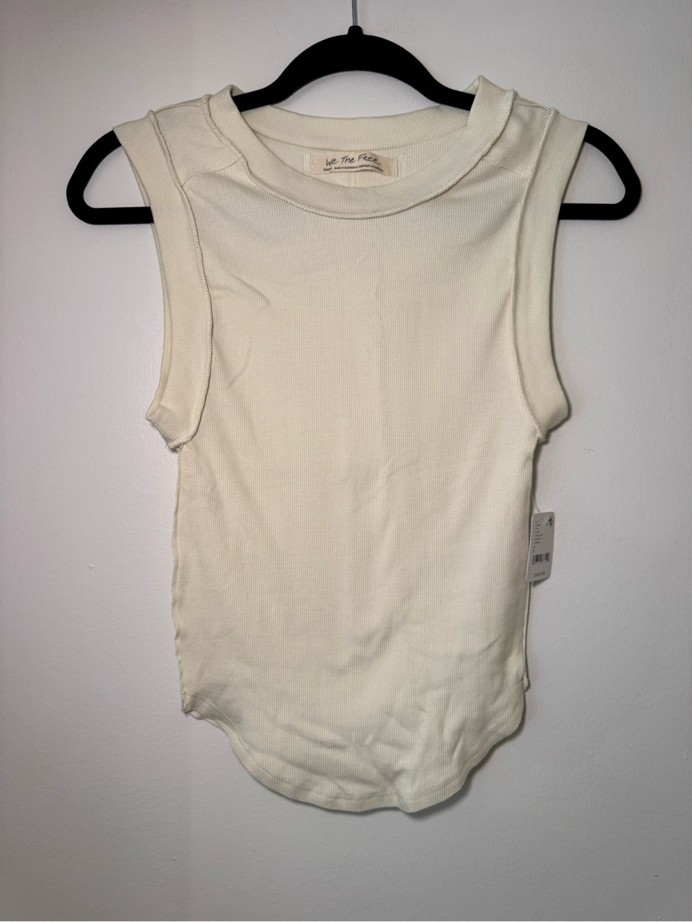 Free People Ivory Ribbed Tank with TAGS!